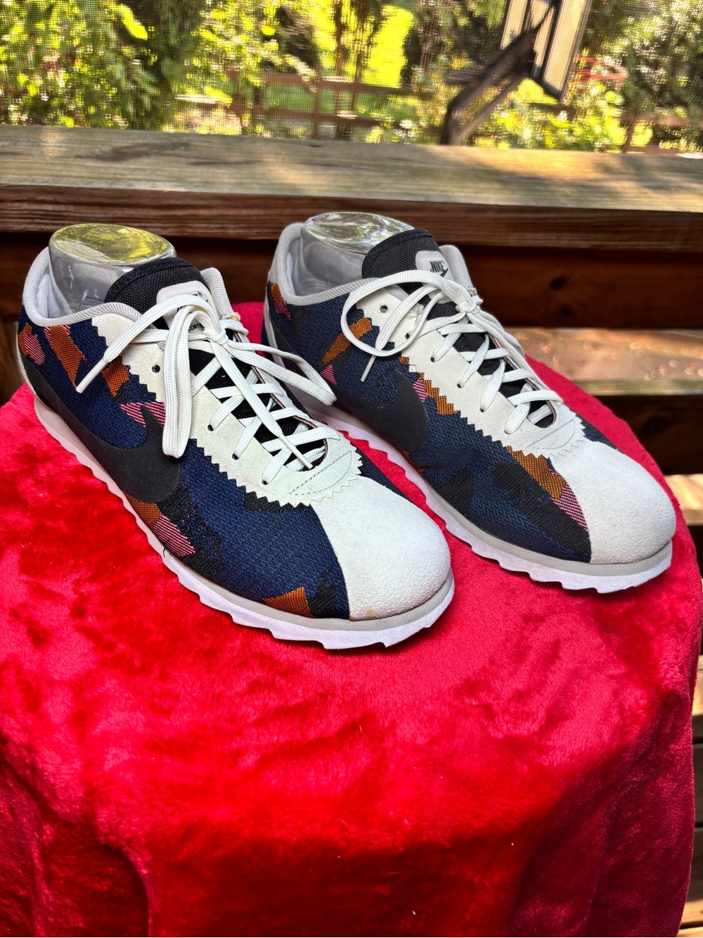 Nike Cortez Ultra Print Women’s 9.5 RARE 2016 EUC 844894-400 Multicolored Blue
